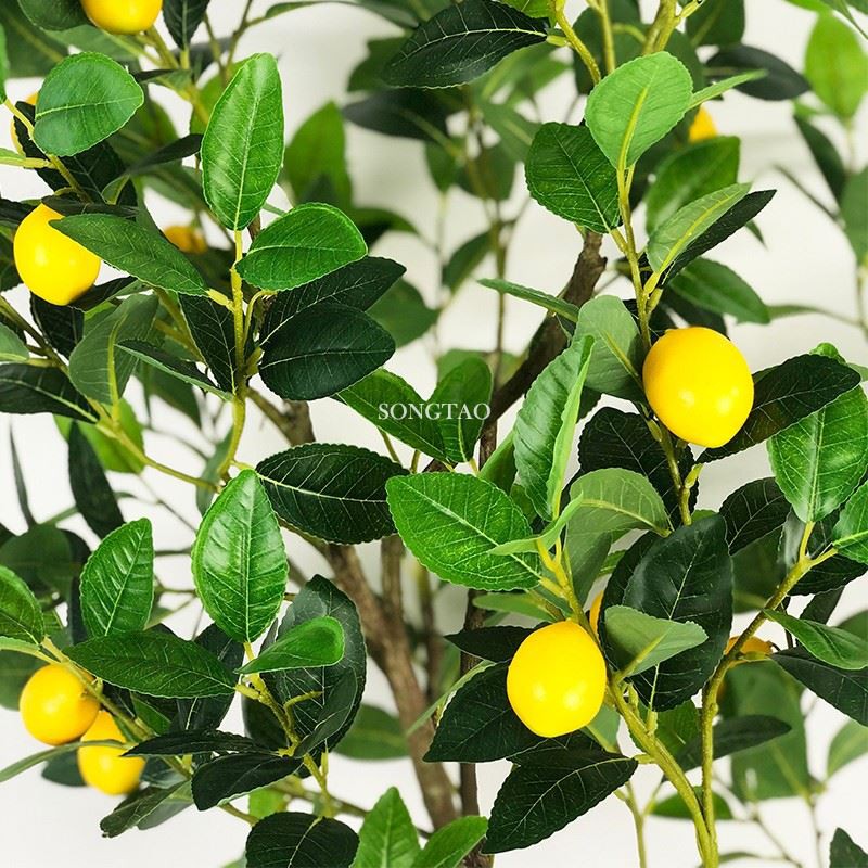 Faux Lemon Tree In Pot