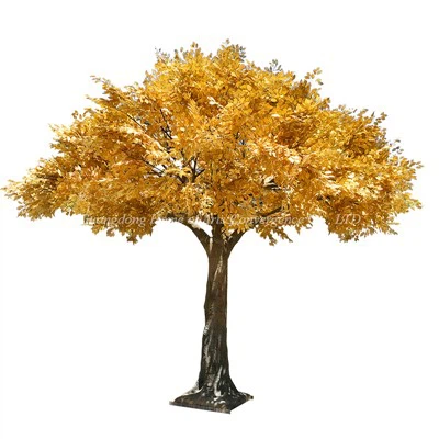 Velký zlatý faux ficus strom