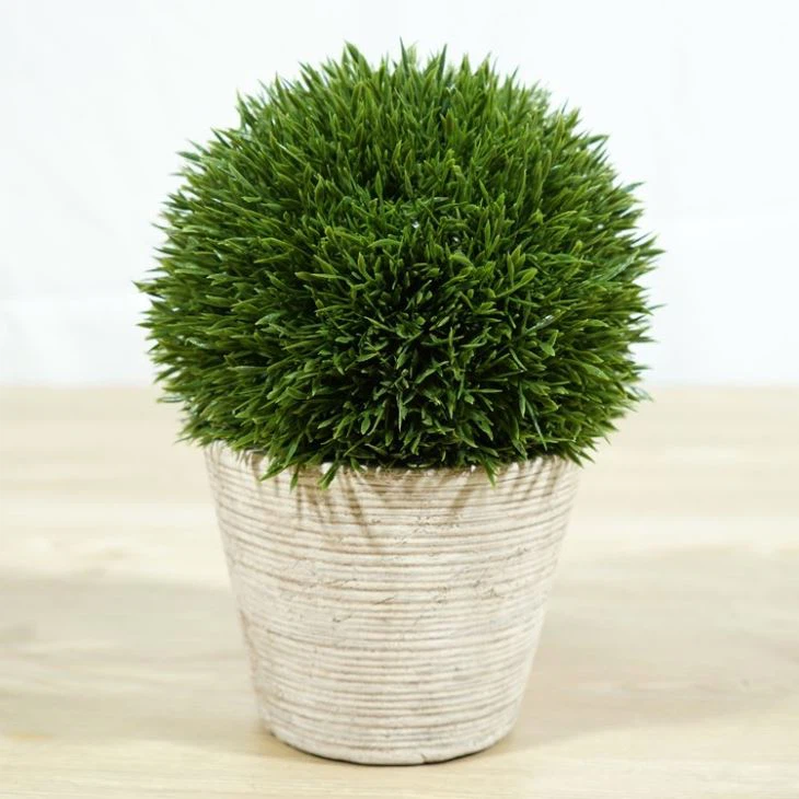 9 Inch Tall Artificial Plastic Mini Plants Unique Fake Fresh Green For Hotel Decor