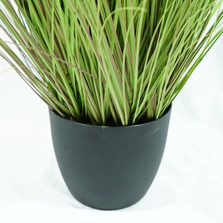 Faux Greenery Potted Plants With 9 Pink Reed Flowers For Hotel Restaurant Decoration