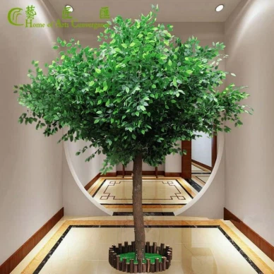Přímý prodej továrny na zelený faux Ficus Tree